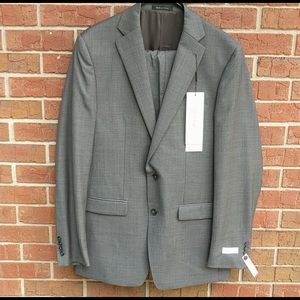 Brand New With Tags 42L Calvin Klein Charcoal Suit